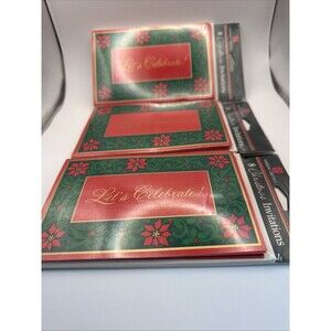 Vintage Let’s Celebrate Invites Forget Me Not American Greetings—24 Card & Env’s